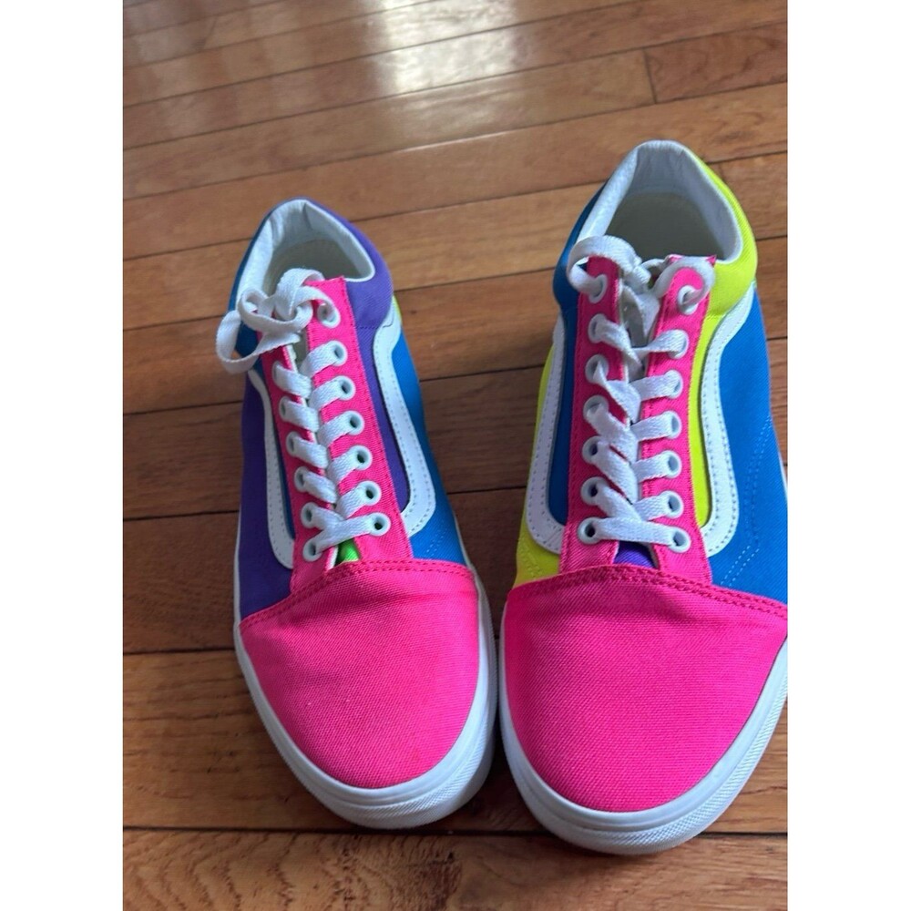 Vans Old Skool Neon Color Block Shoes Multi Men's 8.5 / Women's 10